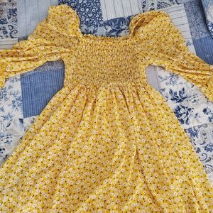 Melrose and Market Yellow Floral Dress